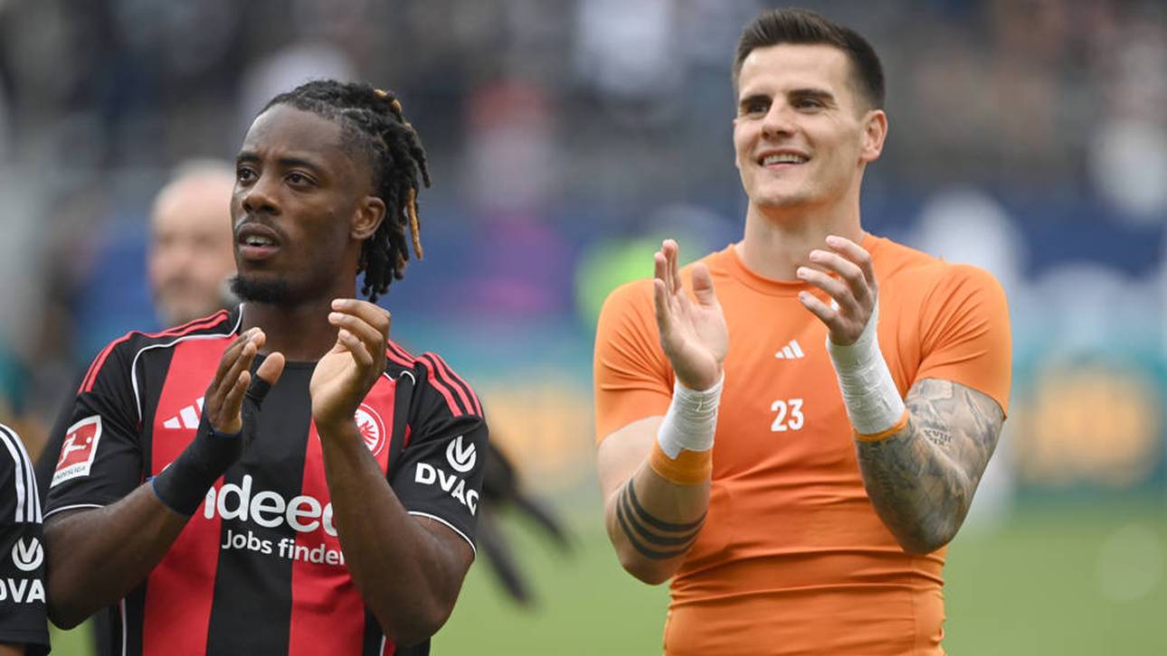 Zwei Eintracht-Profis vor dem Abflug