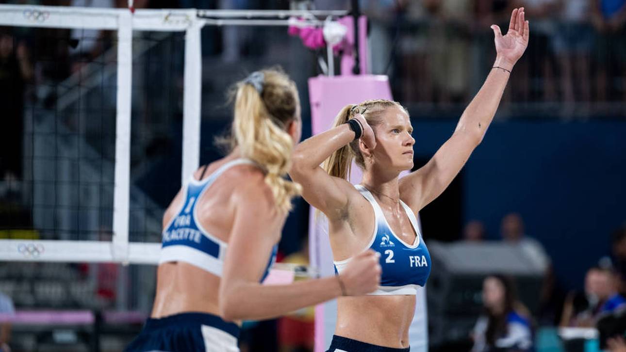 Beach-Duo mit besonderem Statement