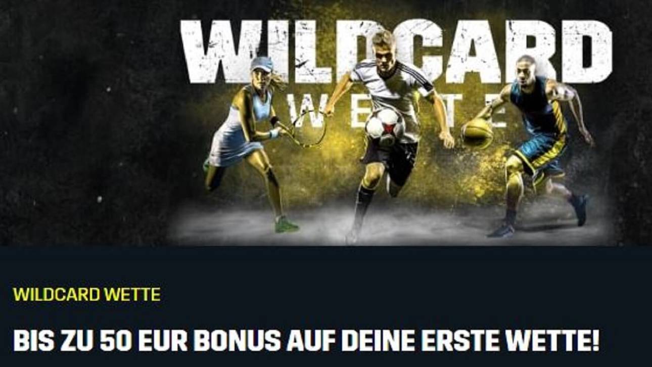 Auf Neukunden wartet bei DAZN Bet eine Wildcard Wette bis zu 50€.