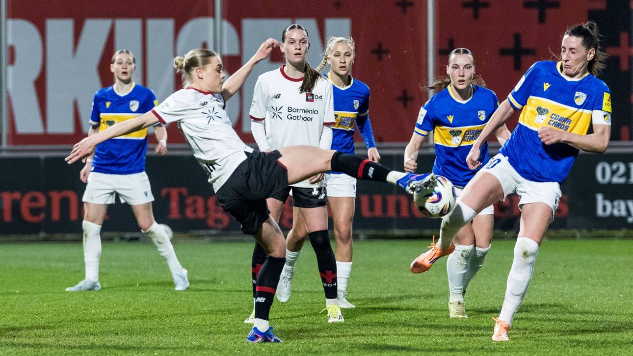 Bayer-Frauen mühen sich zum Sieg