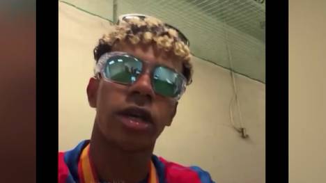 Lamine Yamal geht nach Barcelonas Supercopa-Sieg gegen Real Madrid auf Instagram live. Doch eine Szene hätte er Youngster besser nicht filmen dürfen. 