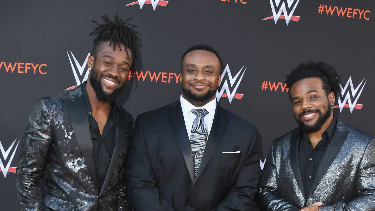 The New Day (Kofi Kingston, Big E und Xavier Woods, v.l.) äußerten sich kritisch über Hulk Hogan