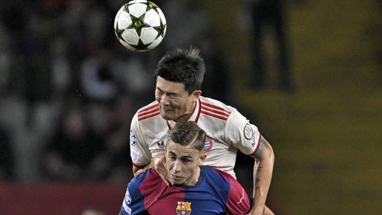 Minjae Kim kam im Zweikampf mit Fermin Lopez nicht an den Ball