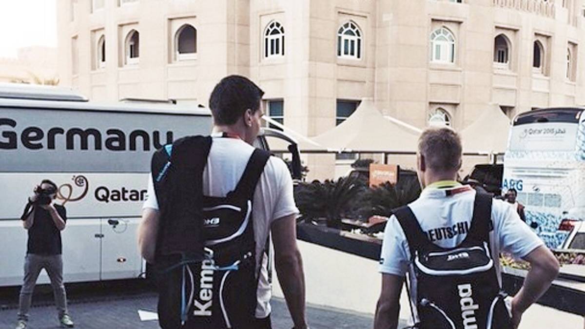 Viertelfinale: Es ist soweit. Die Spannung ist beinahe greifbar. Das DHB-Team ist auf dem weg zurück in die Weltspitze. Michael Kraus teilt mit den Fans auf instagram letzte Impressionen (Copyright: instagram@mimikraus)