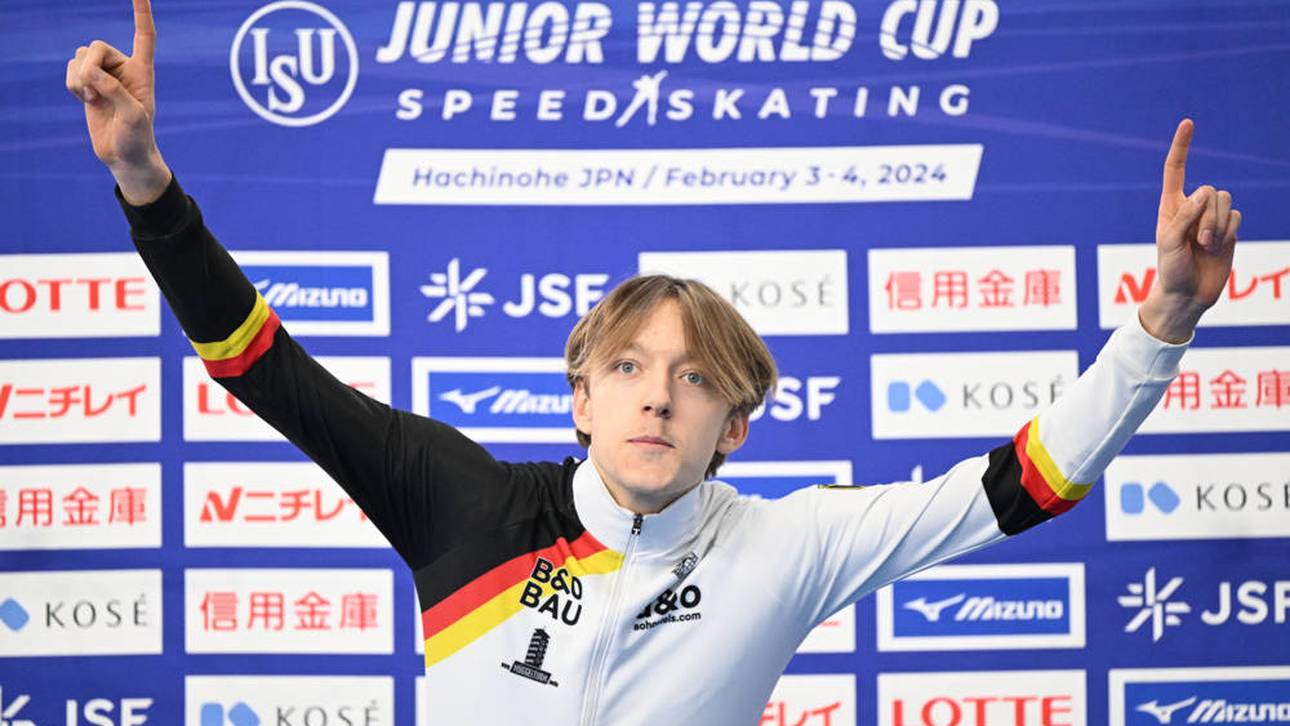 Finn Sonnekalb in Jubelpose