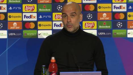 Beim CL-Viertelfinalrückspiel zwischen Manchester City und Atlético Madrid flogen auf und neben dem Platz die Fetzen. City-Coach Pep Guardiola tat nach der Partie jedoch so, als wäre nichts passiert.