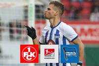 Beim Debüt von Dimitrios Grammozis setzt sich die Negativ-Serie des 1. FC Kaiserslautern fort. Florian Niederlechner trifft für die Hertha sehenswert zum zwischenzeitlichen Ausgleich.