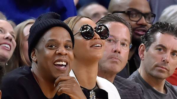 Jay-Z und Beyonce bei den Golden State Warriors gegen Oklahoma City Thunder