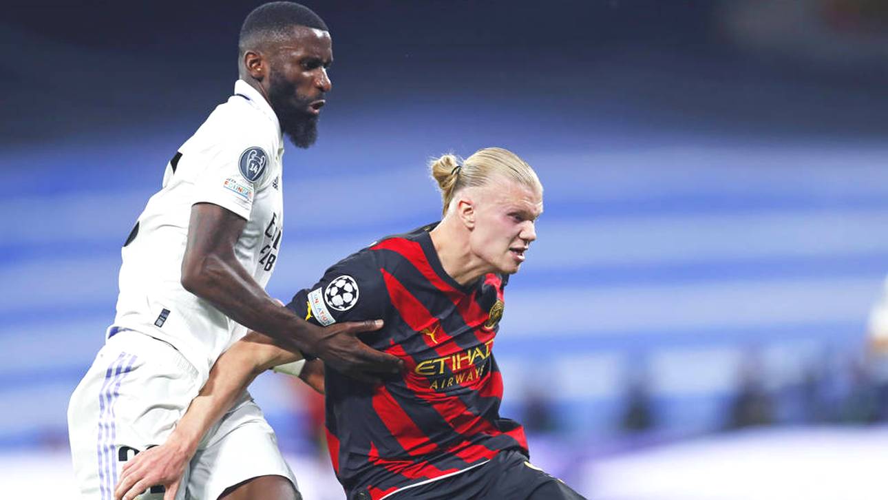 Antonio Rüdiger klebte im Halbfinal-Hinspiel der Champions League förmlich an Topstar Erling Haaland