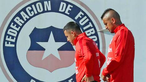 Arturo Vidal beim Training der chilenischen Nationalmannschaft