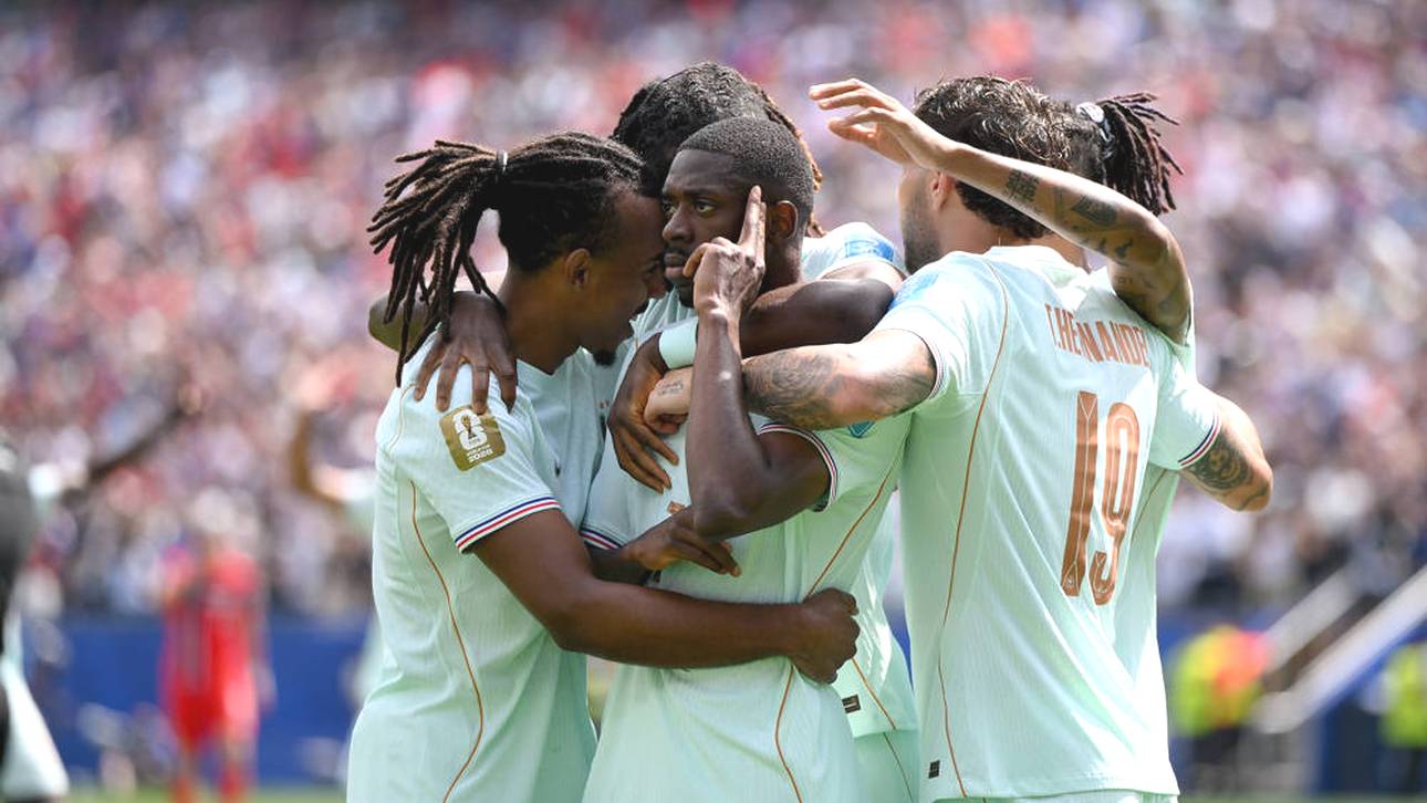 Die französische Nationalmannschaft sichert sich den Gruppensieg