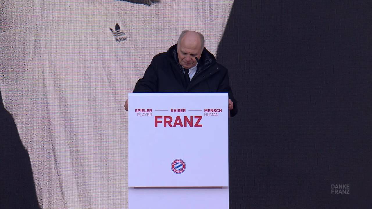 Emotional: Hoeneß gedenkt Beckenbauer