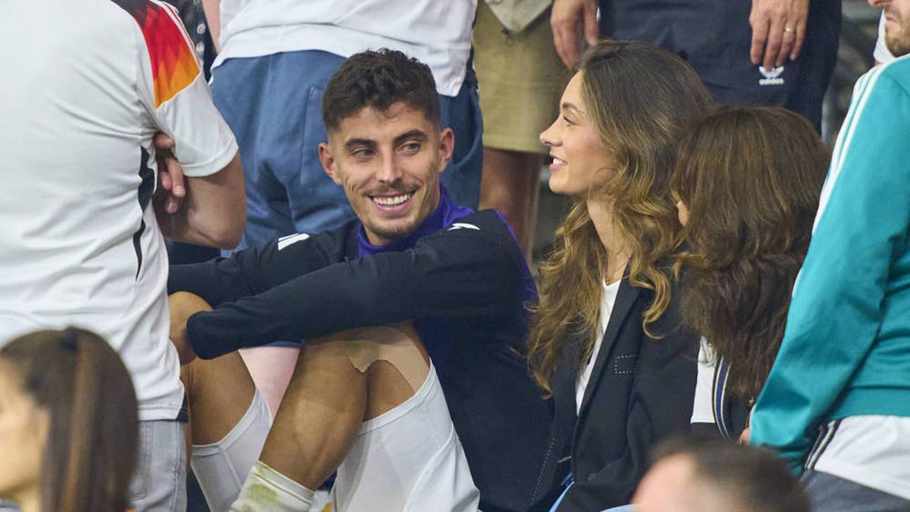 Havertz' Verlobte Sophia Weber unterstützt den Stürmer bei der EM