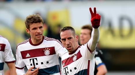 Franck Ribery und Thomas Müller beim FC Bayern