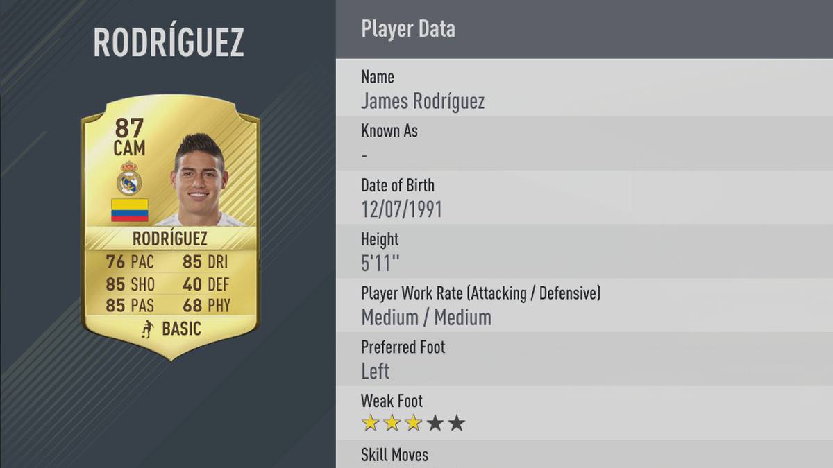 45. James Rodriguez - Real Madrid