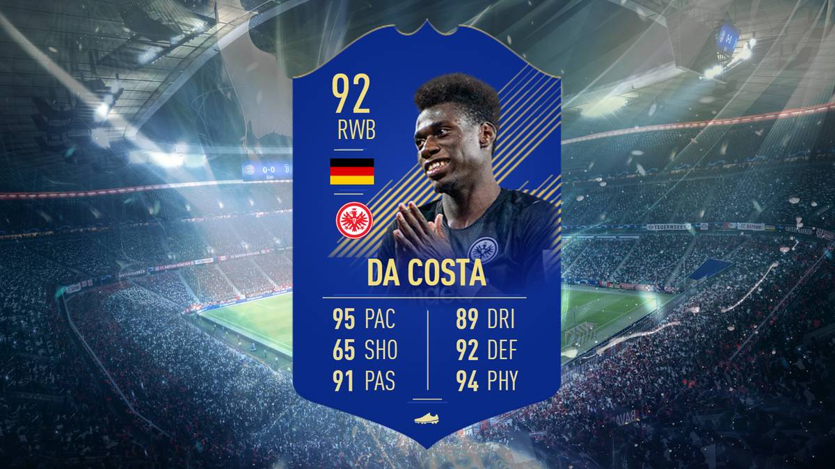 Danny da Costa - Eintracht Frankfurt - TOTS-Wert 92