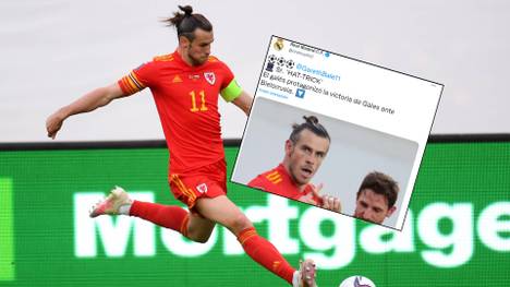 Trotz des momentanen schlechten Verhältnisses zu Gareth Bale, twitterten die Königlichen über den jüngsten Torerfolg des Walisers. Bale äußert sich über den Post seines Klubs.