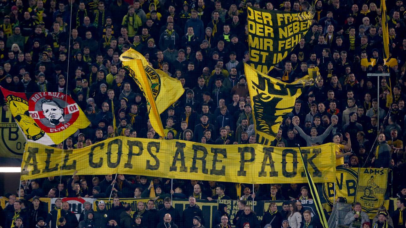 BVB-Ultras greifen Polizei an