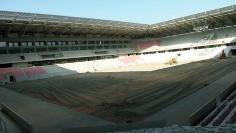 Das neue Freiburger Stadion macht große Fortschritte - und sieht schon jetzt beeindruckend aus. 