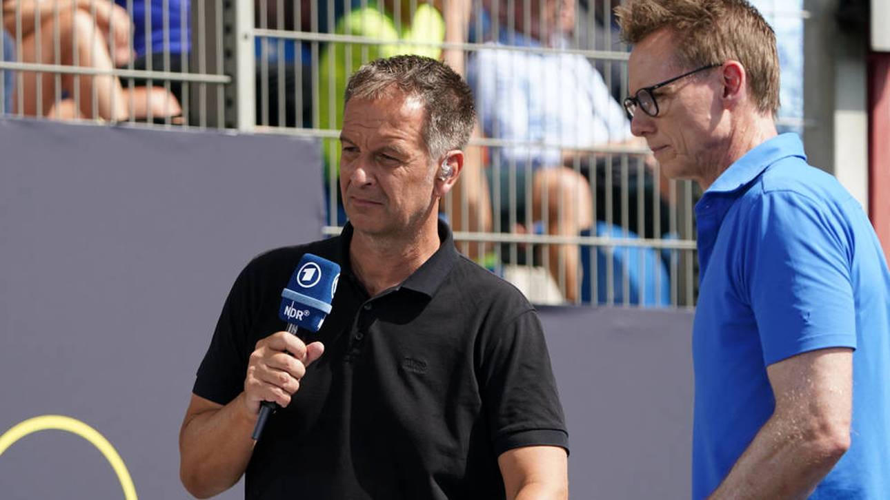 Frank Busemann (r.) mit ARD-Partner Claus Lufen