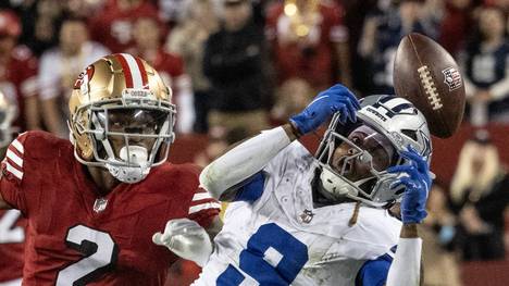 Dallas Cowboys wide receiver KaVontae Turpin (9) can t haul in a pass from quarterback Dak Prescott on a third down in Dallas last drive in the fourth quarter at Levi s Stadium on Sunday, October 27, 2024 in Santa Clara, California. San Francisco 49ers cornerback Deommodore Lenoir (2) defends as the 49ers defeated the Cowboys 30-24. PUBLICATIONxINxGERxSUIxAUTxHUNxONLY SXP2024102727 TERRYxSCHMITT