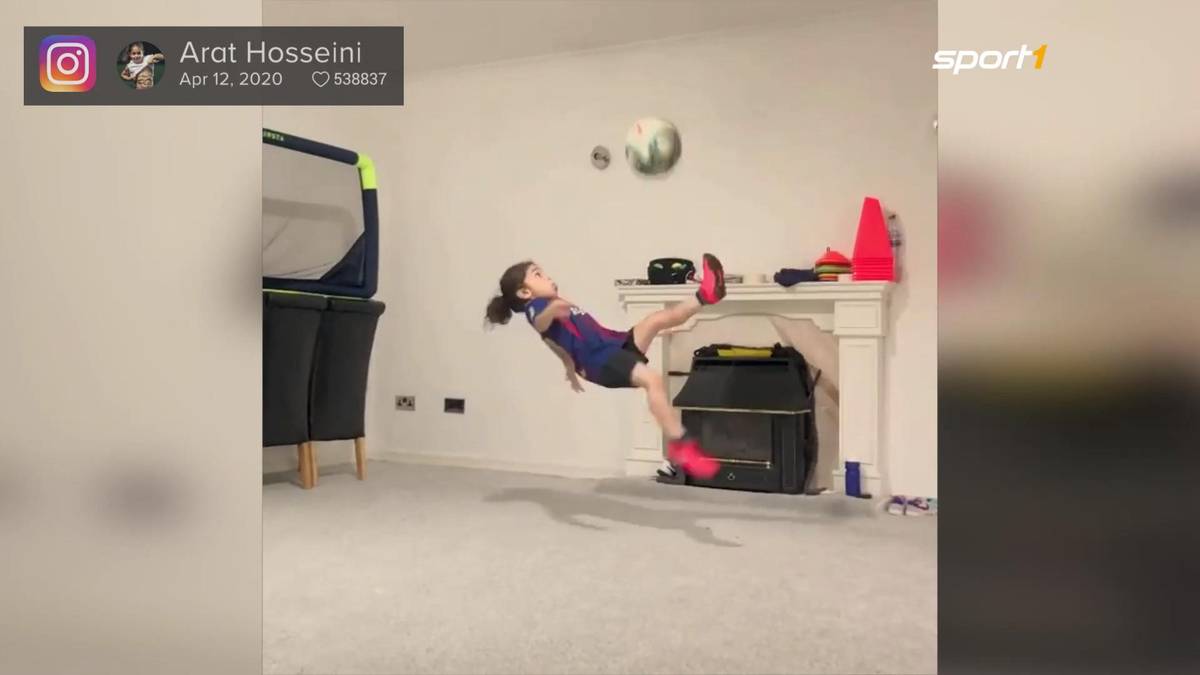 Arat Hosseini ist erst 6 und schon ein echter Ballkünstler. Unter dem neuesten Video zollen sogar der FC Barcelona und Lionel Messi dem Mini-Zauberer Respekt.