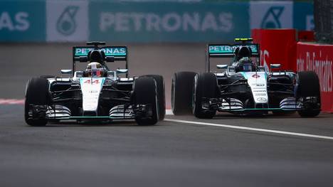 In Mexiko kommt es erneut zum Startduell zwischen Nico Rosberg (r.) und Lewis Hamilton (l.) 