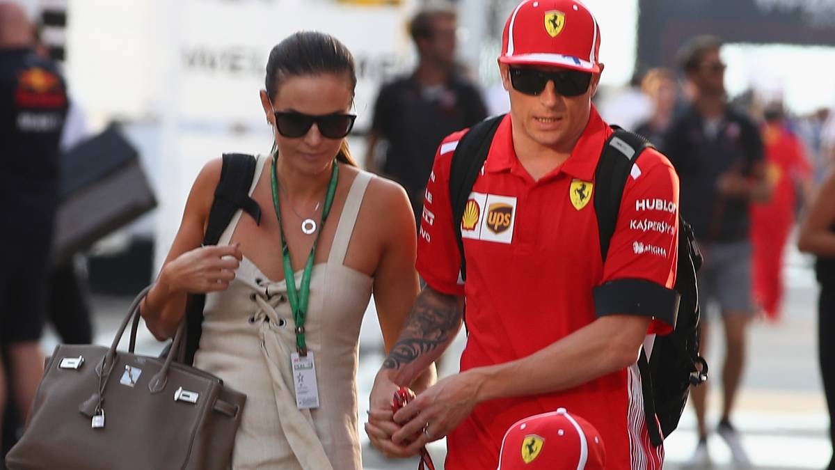 Bei Vettels Teamkollege Kimi Raikkönen ist dagegen Family-Time angesagt