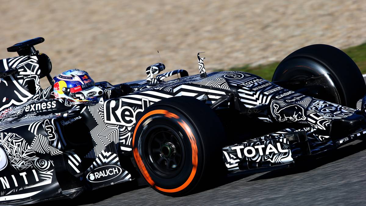 Daniel Ricciardo im Red Bull testet in Jerez