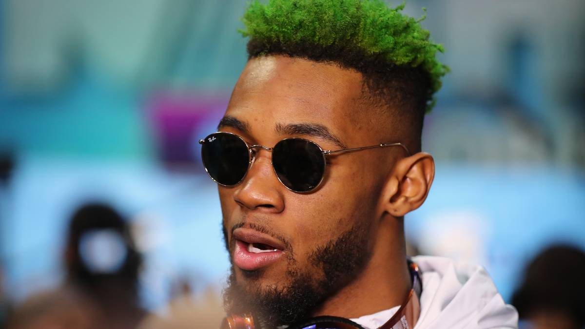 Ein echter Hingucker war, wie immer, Jalen Mills. Der Cornerback der Eagles zeigte sich lässig mit Sonnenbrille und grünem Haar