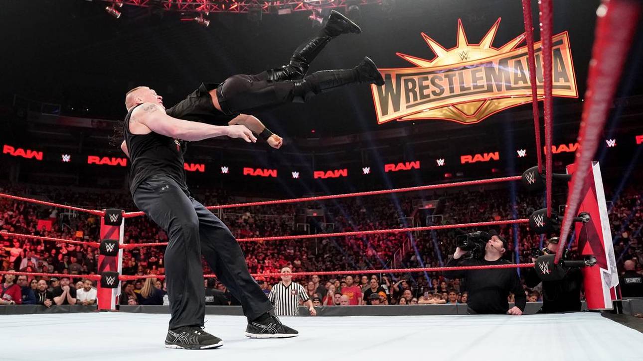 Lesnar überrollt den Rumble-Sieger