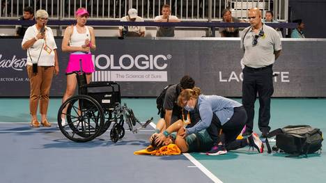 Bianca Andreescu musste verletzt und unter Tränen aufgeben