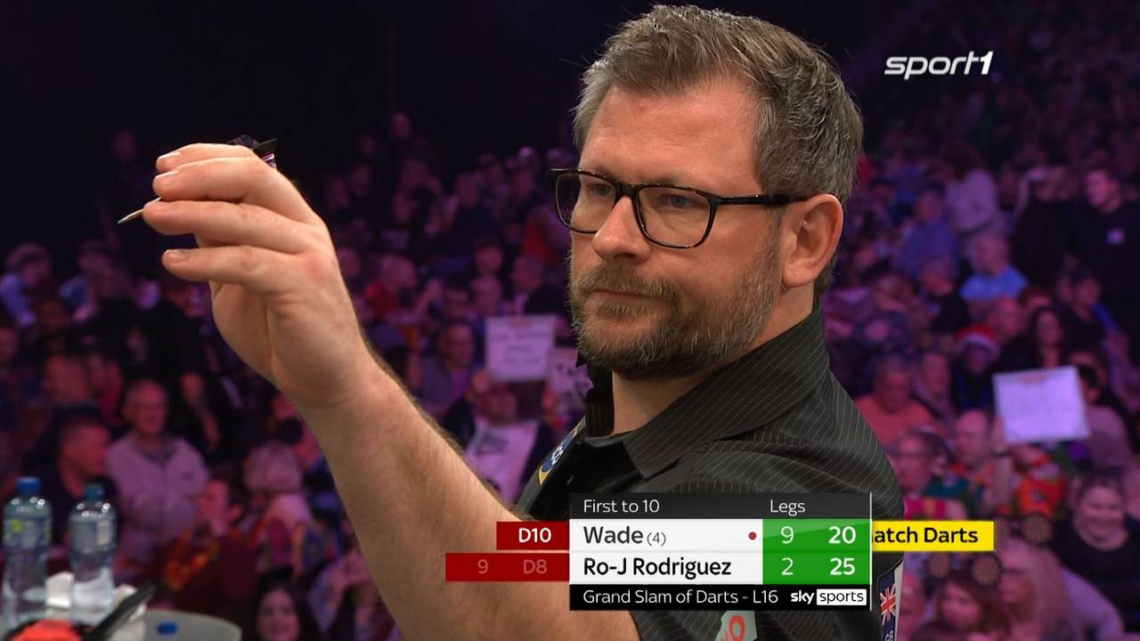 Grand Slam of Darts: James Wade zu stark für Rowby John Rodriguez