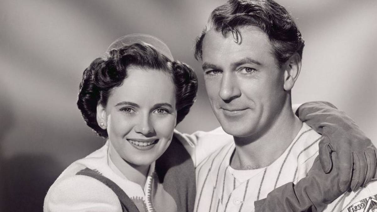 Gary Cooper und Teresa Wright spielten in "The Pride of the Yankees" Lou und Eleanor Gehrig