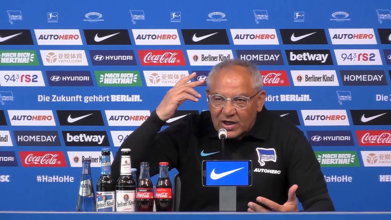 Felix Magath redet sich vor Heimspiel von Hertha BSC Berlin in Rage