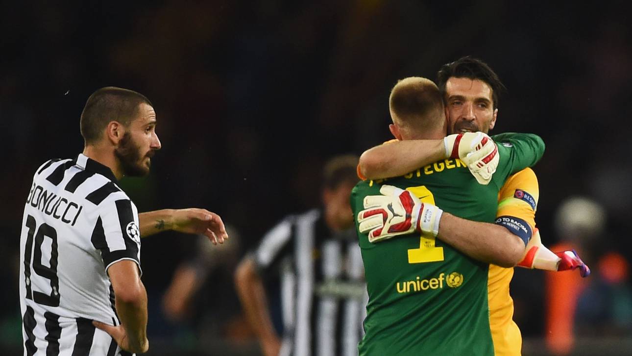 Ter Stegen gratuliert Buffon