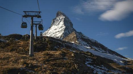 In Zermatt am Matterhorn ist es zu warm zum Skifahren
