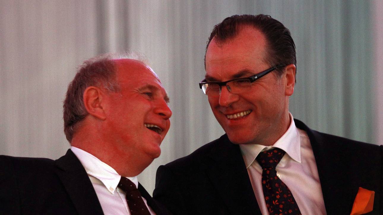 Tönnies feiert mit Hoeneß und Fischer