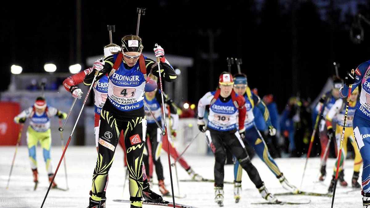Anais Bescond und Frankreich bleibt da nur der Kampf um die Plätze hinter dem deutschen Team