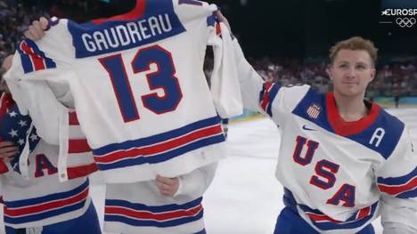 Team USA gewinnt Gold im Eishockey bei den olympischen Spielen in Mailand und Cortina. In der Overtime trifft Jack Hughes ins Herz Kanadas.
