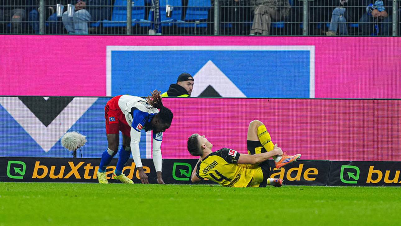 Nico Schlotterbeck (r.) wurde von Jordan Torunarigha gefoult