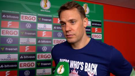 Wie geht es weiter mit Manuel Neuer. Nach dem Einzug ins Pokalfinale überwiegt die Freude. Dennoch kündigt der Bayern-Keeper eine zeitnahe Entscheidung an.