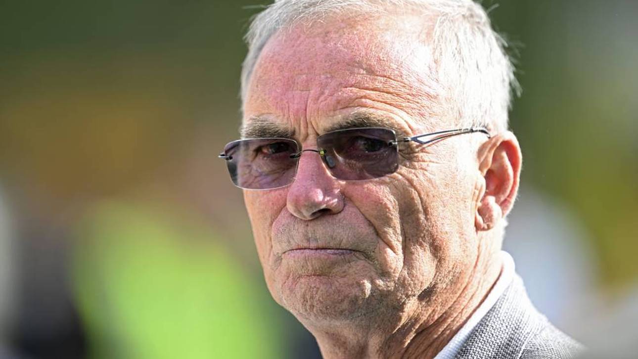 Bernard Hinault als Zuschauer am Rande der 5. Tour-Etappe