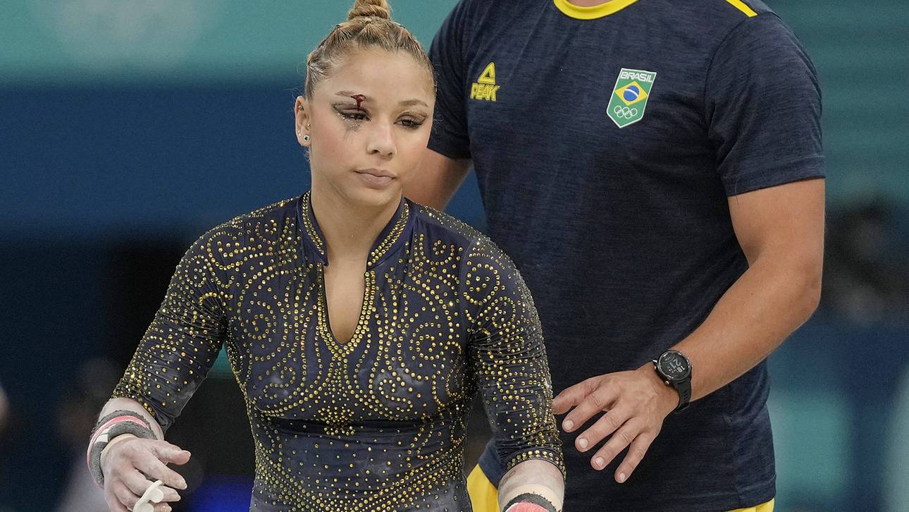 Klaffende Wunde! Drama beim Turnen