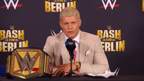 WWE-Champion Cody Rhodes nahm in Berlin auch zu einem brisanten Thema Stellung