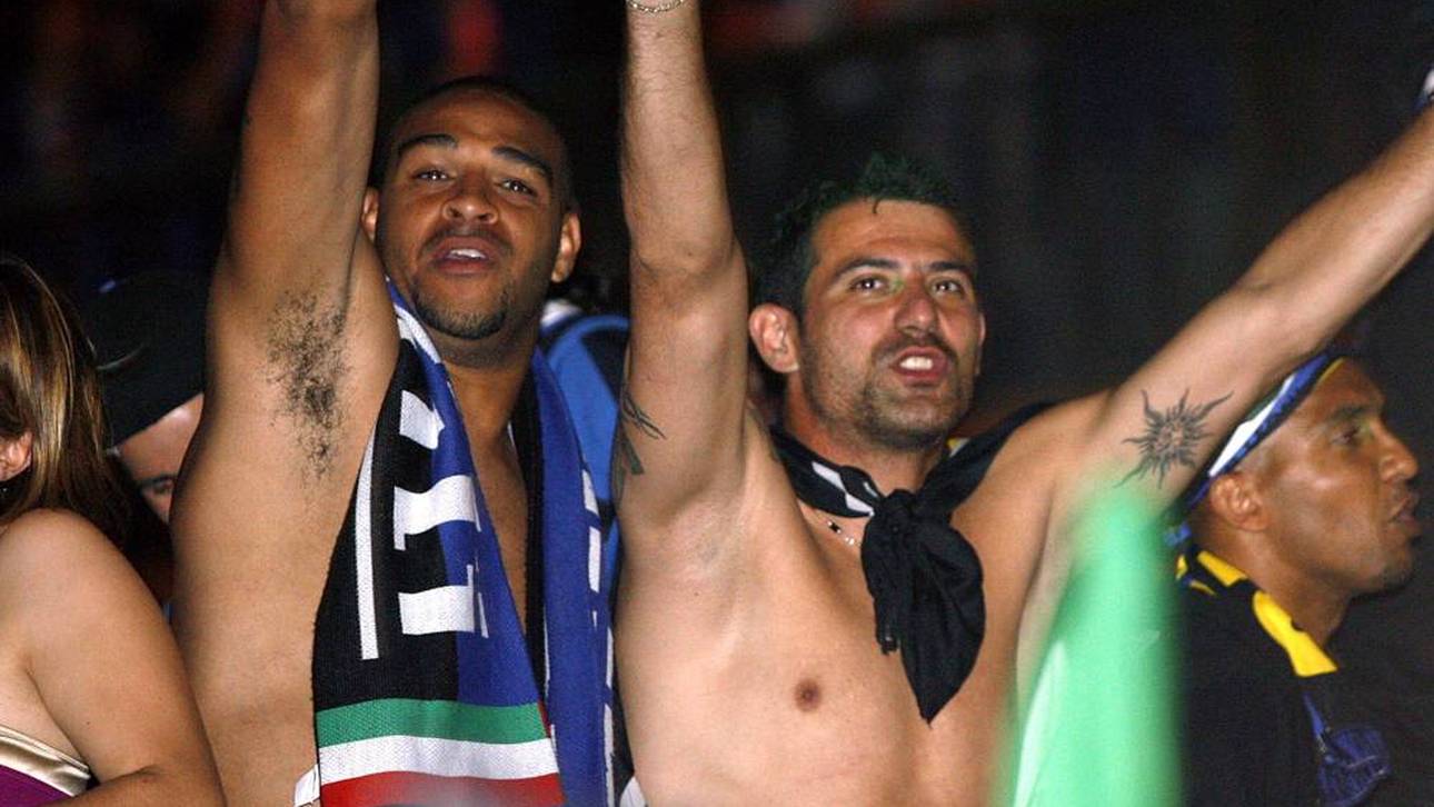 Beim Feiern war Adriano (l.) schon immer vorne mit dabei