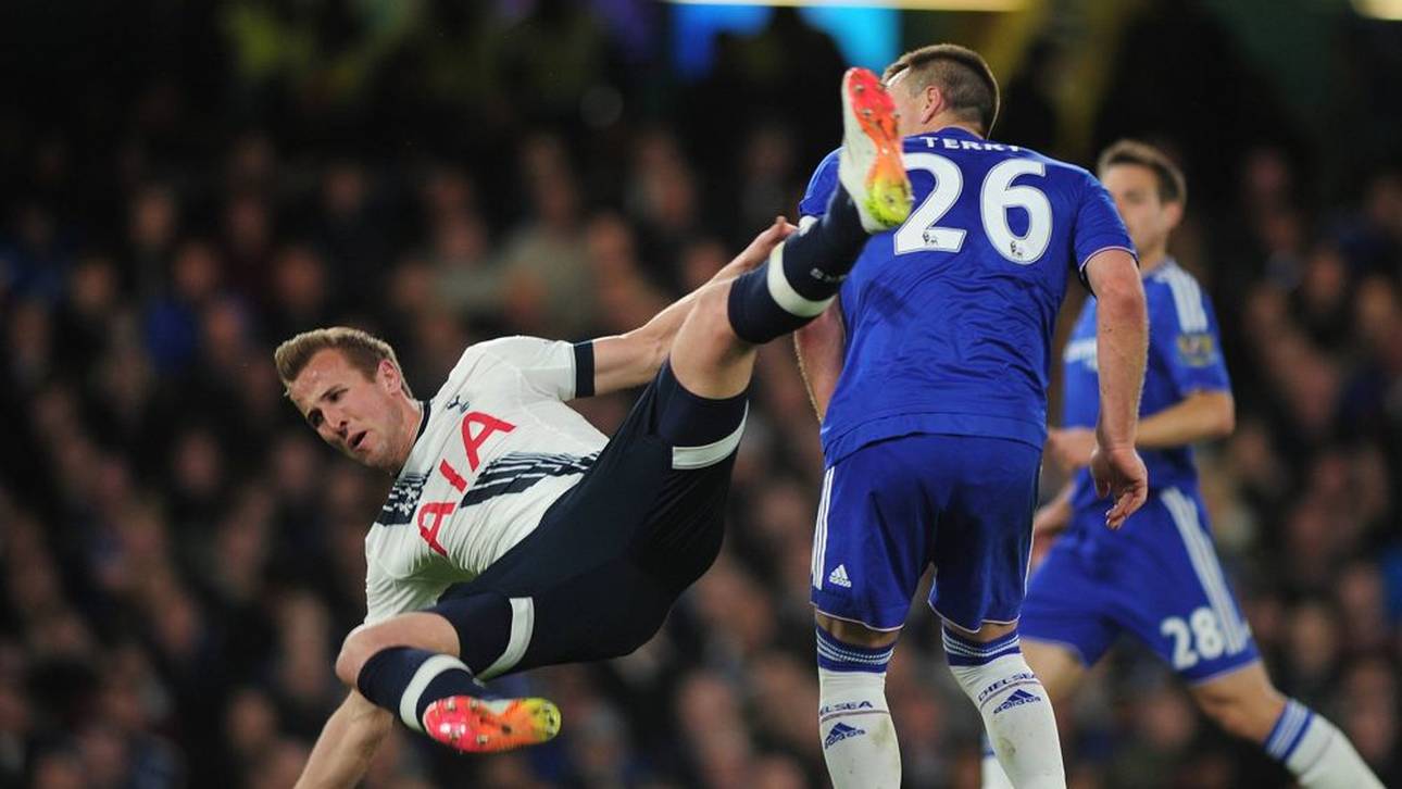 Hier beschert John Terry Harry Kane eine unsanfte Landung