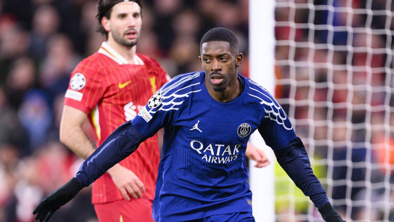 Ousmane Dembele brachte Paris mit 1:0 in Führung gegen Liverpool
