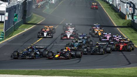 Der Start vom Grand Prix 2023 der Formel 1 in Australien 