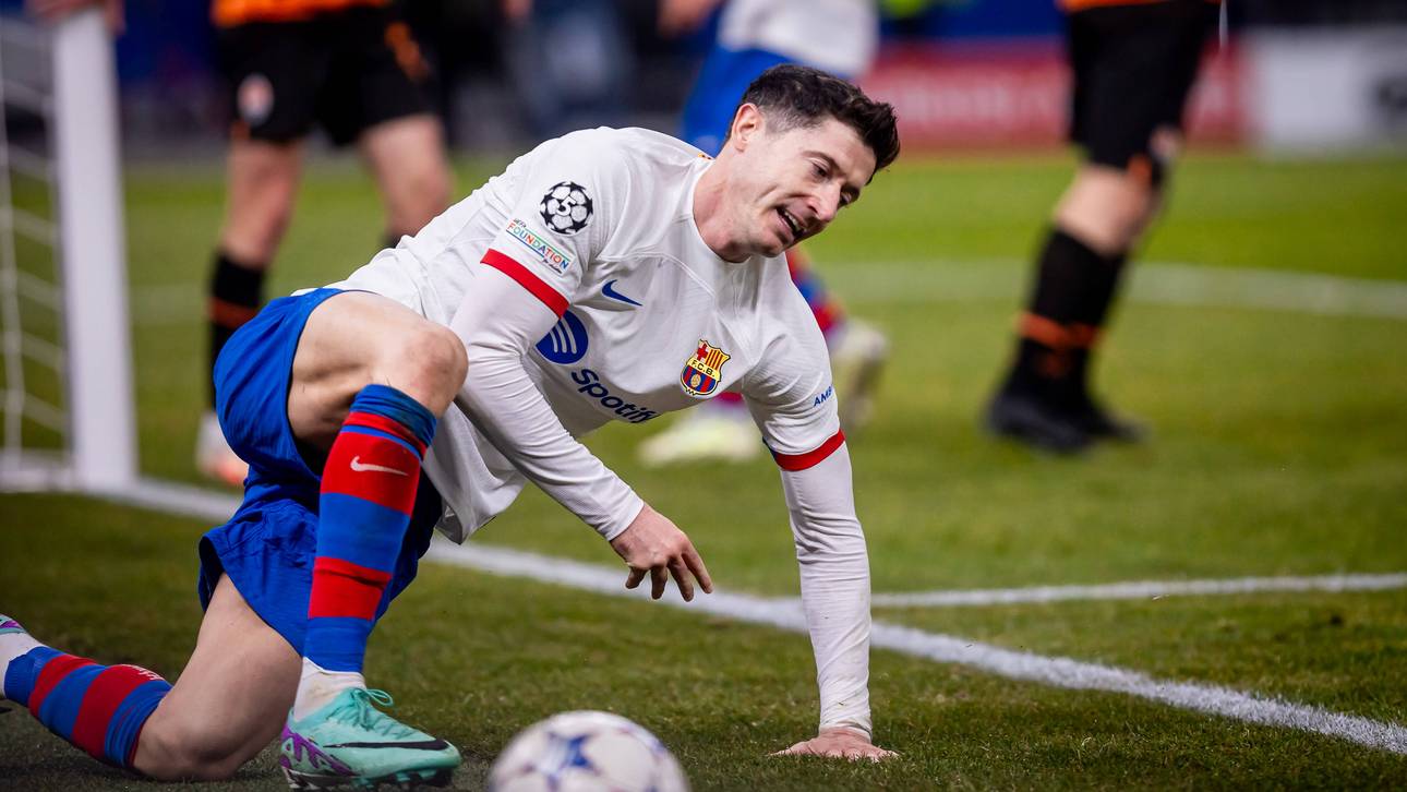 Das gab‘s für Lewy bei Bayern nie